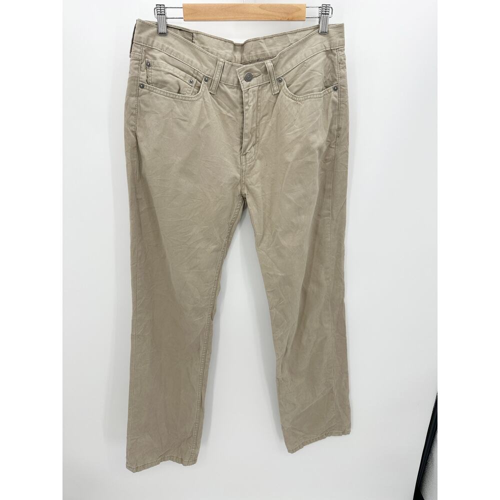 Levi's 514 Straight Fit Washed Soft Twill Brown Khaki Jeans Men's Size 34 x 34 - Picture 12 of 12